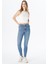 Judy Açık Mavi Yüksek Bel Fermuarlı Skinny Fit Jean Pantolon C 4521-163 1