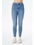 Judy Açık Mavi Yüksek Bel Fermuarlı Skinny Fit Jean Pantolon C 4521-163 2