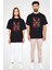 Doctor Strange Baskılı Unisex Siyah Oversize Tişört 4