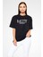 Mott The Hoople Baskılı Unisex Siyah Oversize T-Shirt 3