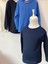 Erkek Çocuk Lazer Kesim Basic T-Shirt 0360 Lacivert 2