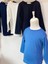 Erkek Çocuk Lazer Kesim Basic T-Shirt 0360 Mavi 2