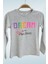 Mojo Kız Çocuk Dream Baskılı Uzun Kol T-shirt 723408 Gri 1