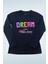 Kız Çocuk Dream Baskılı Uzun Kol T-Shirt 723408 Siyah 2