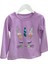 Mojo Kız Çocuk Tavşan Nakışlı Uzun Kol T-shirt 523408 Mor 1