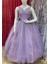 Kız Çocuk Tarlatanlı Gelinlik 2164 Mor 2
