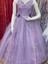 Kız Çocuk Tarlatanlı Gelinlik 2164 Mor 3