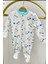 Mojo Kız Bebek Unicorn Desenli Patikli Tulum 6659 Beyaz 2