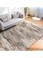 Krem Zeminde Kilim Motifli Örgü Desenli Eskitme Motifli Vintage Salon & Oturma Odası Dış Mekan & Outdoor Dijital Baskılı Makinede Yıkanabilir Kaymaz Taban Saçaklı Halı 3