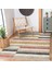 Çok Renkli Zeminde Patchwork Motifli Kilim Desenli Geometrik Sade & Şık Koridor & Antre Mutfak Dijital Baskılı Makinede Yıkanabilir Kaymaz Taban Saçaklı Halı 1