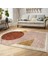 Siyah - Kahverengi Zeminde Tablo Motifli Modern Sanat Desenli Geometrik Bohem Dış Mekan & Outdoor Mutfak Dijital Baskılı Makinede Yıkanabilir Kaymaz Taban Saçaklı Halı 2