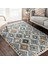 Geleneksel Zeminde Kilim Motifli Pers Desenli Eskitme Motifli Sade & Şık Salon & Oturma Odası Koridor & Antre Dijital Baskılı Makinede Yıkanabilir Kaymaz Taban Saçaklı Halı 1
