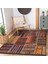 Kırmızı Zeminde Patchwork Motifli Etnik Desenli Vintage Klasik Salon & Oturma Odası Yatak Odası Dijital Baskılı Makinede Yıkanabilir Kaymaz Taban Saçaklı Halı 1