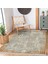 Krem - Gold Zeminde Çerçeveli Motifli Kilim Desenli Geometrik Sade & Şık Salon & Oturma Odası Yatak Odası Dijital Baskılı Makinede Yıkanabilir Kaymaz Taban Saçaklı Halı 5