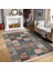 Otantik Zeminde Patchwork Motifli Geleneksel Desenli Etnik Motifler Vintage Salon & Oturma Odası Koridor & Antre Dijital Baskılı Makinede Yıkanabilir Kaymaz Taban Saçaklı Halı 1