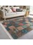 Otantik Zeminde Patchwork Motifli Geleneksel Desenli Etnik Motifler Vintage Salon & Oturma Odası Koridor & Antre Dijital Baskılı Makinede Yıkanabilir Kaymaz Taban Saçaklı Halı 2