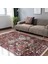 Kırmızı Zeminde Dokuma Halı Motifli Kilim Desenli Etnik Motifler Eskitme Motifli Salon & Oturma Odası Dış Mekan & Outdoor Dijital Baskılı Makinede Yıkanabilir Kaymaz Taban Saçaklı Halı 5