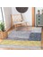 Eskitme Zeminde Kilim Motifli Boyama Desenli Klasik Sade & Şık Salon & Oturma Odası Balkon Dijital Baskılı Makinede Yıkanabilir Kaymaz Taban Saçaklı Halı 3