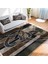 Kanvas Zeminde Modern Sanat Motifli Düğüm Desenli Modern Klasik Koridor & Antre Dış Mekan & Outdoor Dijital Baskılı Makinede Yıkanabilir Kaymaz Taban Saçaklı Halı 2