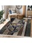 Kanvas Zeminde Modern Sanat Motifli Düğüm Desenli Modern Klasik Koridor & Antre Dış Mekan & Outdoor Dijital Baskılı Makinede Yıkanabilir Kaymaz Taban Saçaklı Halı 3