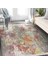 Krem Zeminde Örgü Motifli Kilim Desenli Eskitme Motifli Modern Salon & Oturma Odası Yatak Odası Dijital Baskılı Makinede Yıkanabilir Kaymaz Taban Saçaklı Halı 2