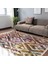 Krem Zeminde Ikat Motifli Etnik Desenli Geometrik Eskitme Motifli Koridor & Antre Dış Mekan & Outdoor Dijital Baskılı Makinede Yıkanabilir Kaymaz Taban Saçaklı Halı 5