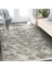 Krem - Kahverengi Zeminde Eskitme Motifli Örgü Desenli Floral Sade & Şık Salon & Oturma Odası Yatak Odası Dijital Baskılı Makinede Yıkanabilir Kaymaz Taban Saçaklı Halı 3