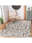 Krem - Kahverengi Zeminde Patchwork Motifli Geleneksel Desenli Geometrik Sade & Şık Koridor & Antre Salon & Oturma Odası Dijital Baskılı Makinede Yıkanabilir Kaymaz Taban Saçaklı Halı 2