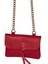 Kadın Kırmızı Zincir Askılı Yatay Cep Telefonu Çantası 2