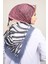 Desenli Keten Flamlı Eşarp - DESEN-577 - Renk-01 1