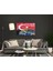 Eliza Home Türk Bayrağı ve Dünya Haritası Cam Tablo 2