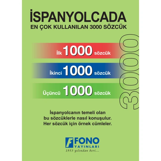 Fono Yayınları Ispanyolca İlk 3000 Sözcük