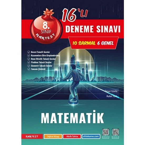 Nartest Yayınevi Nartest Yayınları 8. Sınıf Matematik 16 Lı Deneme Sınavı