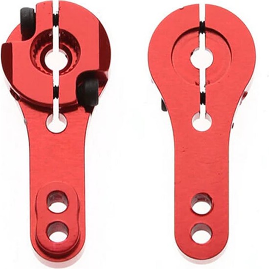 5 Corni Servo In Alluminio 25T Con Filettatura M3 Per Servo Futaba - Colore Titanio, Marca Uxcell