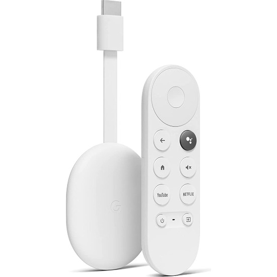 Google Chromecast HD Kumandalı Beyaz Android TV Box