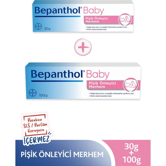 Bepanthol Baby Pişik Önleyici Merhem 100 gr + 30 gr Paket