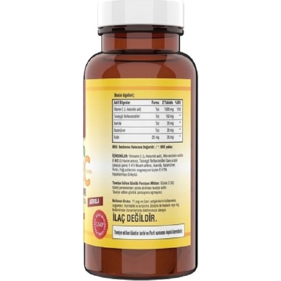 Ncs Ester C Vitamin 1000 Mg Kara Mürver 2 Kutu 120 Tablets + Fiyatı