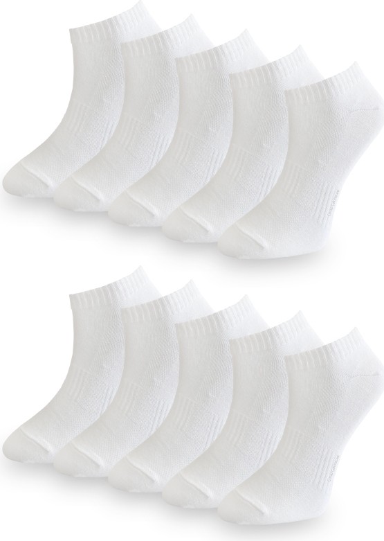 Çorap Çekmecesi Unisex Pamuklu Kısa Çorap 10'lu görsel 6
