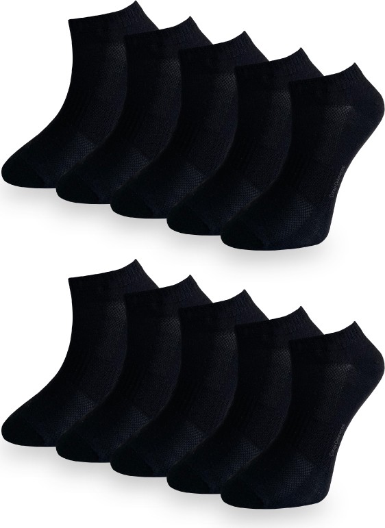 Çorap Çekmecesi Unisex Pamuklu Kısa Çorap 10'lu