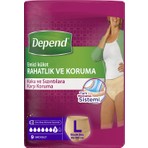Depend Kadın Emici Lohusa Külodu Büyük Boy 9 Adet L Beden Rahatlık ve Koruma Sağlar