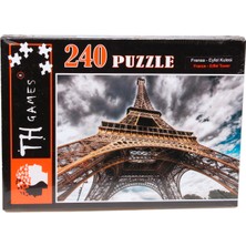 TH Games 240 Parça Kutulu Puzzle - En Gözde Şehirler! Eyfel Kulesi