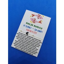 Gümüştel El Sanatları Balık Burcu Hematit Doğal Taş Ip Burç Bilekliği