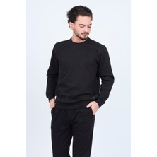 Metropolitan Erkek Bisiklet Yaka Sweatshirt 62422106 Siyah