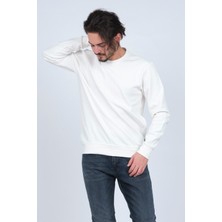 Metropolitan Erkek Bisiklet Yaka Sweatshirt 62422106 Beyaz