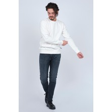 Metropolitan Erkek Bisiklet Yaka Sweatshirt 62422106 Beyaz