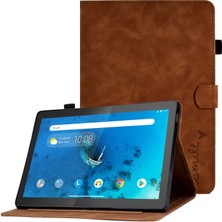 Xfashion Lenovo 10.1 Inch Tablet Koruyucu Kılıf - Kahverengi (Yurt Dışından)