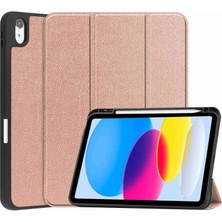 Xfashion Apple 10.9 Inch Tablet Koruyucu Kılıf - Pembe Altın (Yurt Dışından)