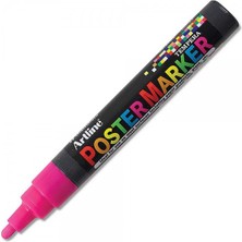 Artline : Poster Markörü : 4,0 mm : Fosforlu Pembe
