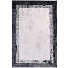 Çam Halı Crea Plus Stone Roxanne 17107 Gri Siyah Modern Desenli Makine Halısı