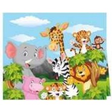 Parti Sürprizi Safari Partisi Masa Örtüsü